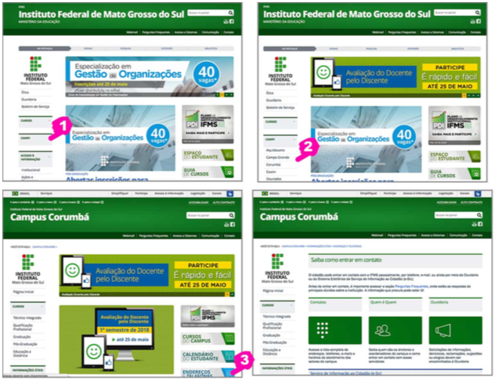 Estudo de usabilidade e desenvolvimento de interfaces